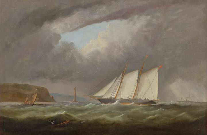 'Esmeralda' Schooner Yacht off Cap de la Hague